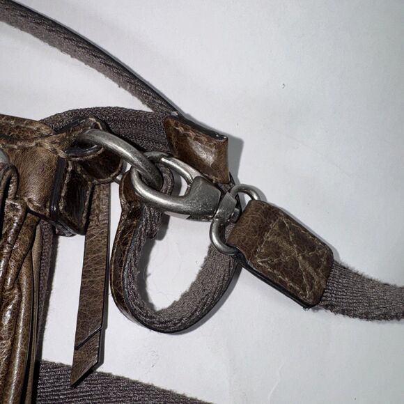 FOSSIL Brown Leather LIZETTE Crossbody Shoulder Small Vintage Distressed Nice - Picture 10 of 11